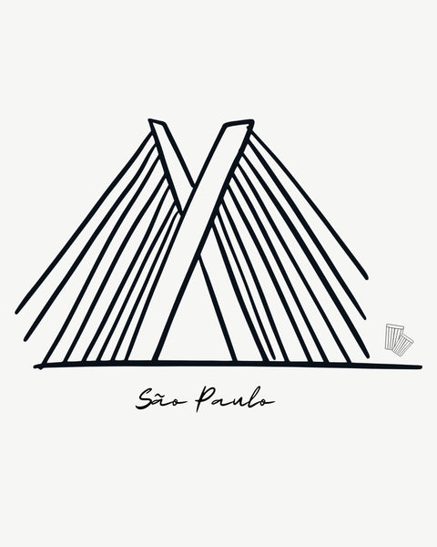 Camiseta - Ponte São Paulo | Estilo Butiquim