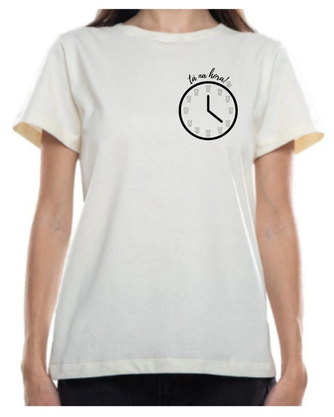 Camiseta - Relógio de bar, ta na hora! | Estilo Butiquim