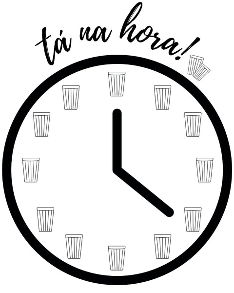 Camiseta - Relógio de bar, ta na hora! | Estilo Butiquim