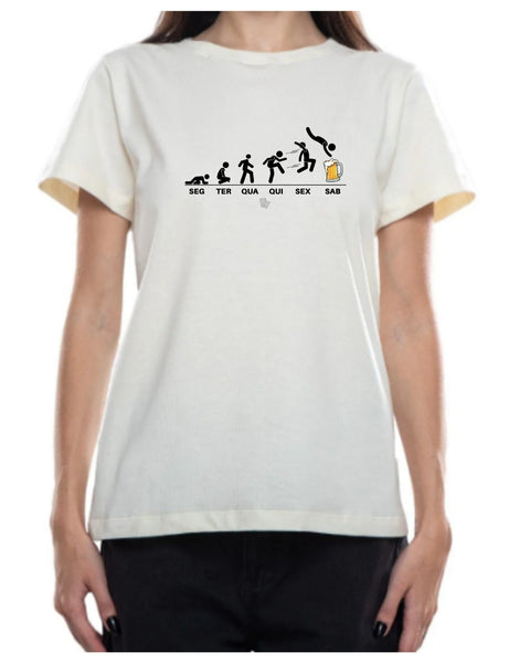 Camiseta - Seg À Sab - Mergulho na cerveja | Estilo Butiquim