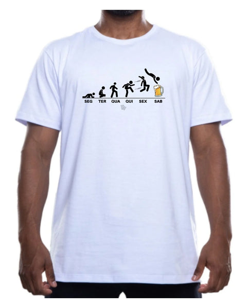 Camiseta - Seg À Sab - Mergulho na cerveja | Estilo Butiquim