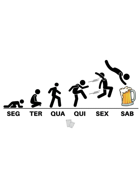 Camiseta - Seg À Sab - Mergulho na cerveja | Estilo Butiquim